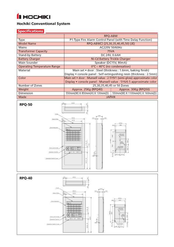 Hochiki Fire Alarm catalog
