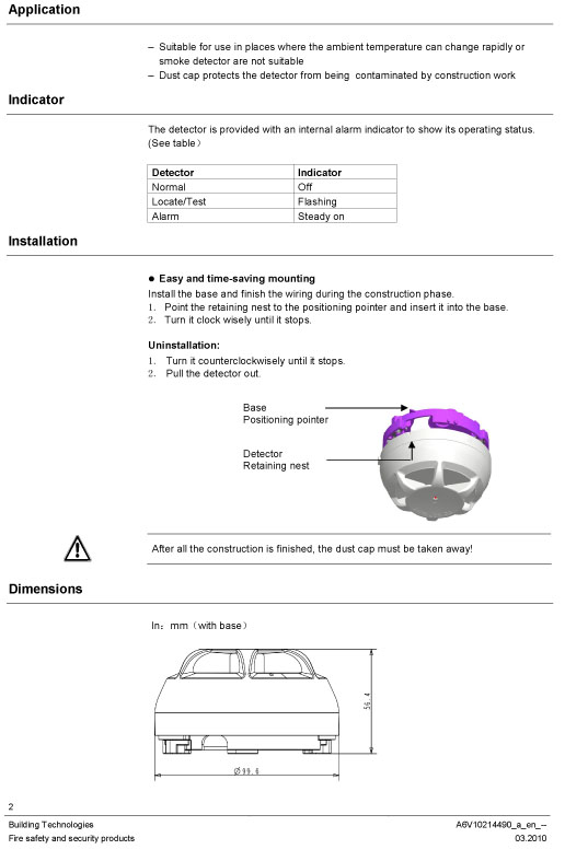 Siemens Fire Alarm catalog